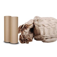 PaperEZ Brown 350m Single Layer Kraft Paper Packing Wrap Roll